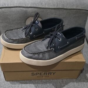 Sperry Men's Navy and Cream Boat Shoes